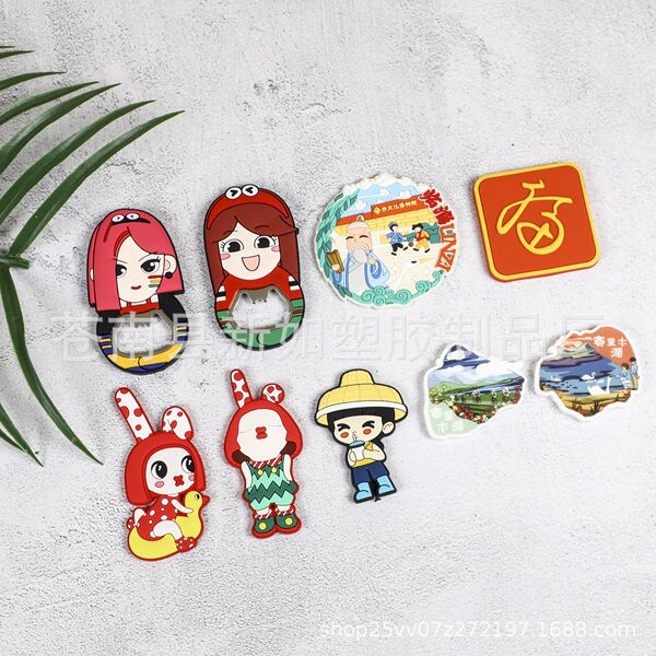 Cartoon magnetic fridge magnet PVC from soft rubber