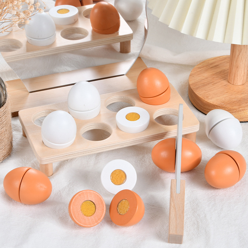 new pattern Play house Toys egg Duck&#39;s egg Be absolutely sure to game children Puzzle Early education baby initiation wooden  Toys