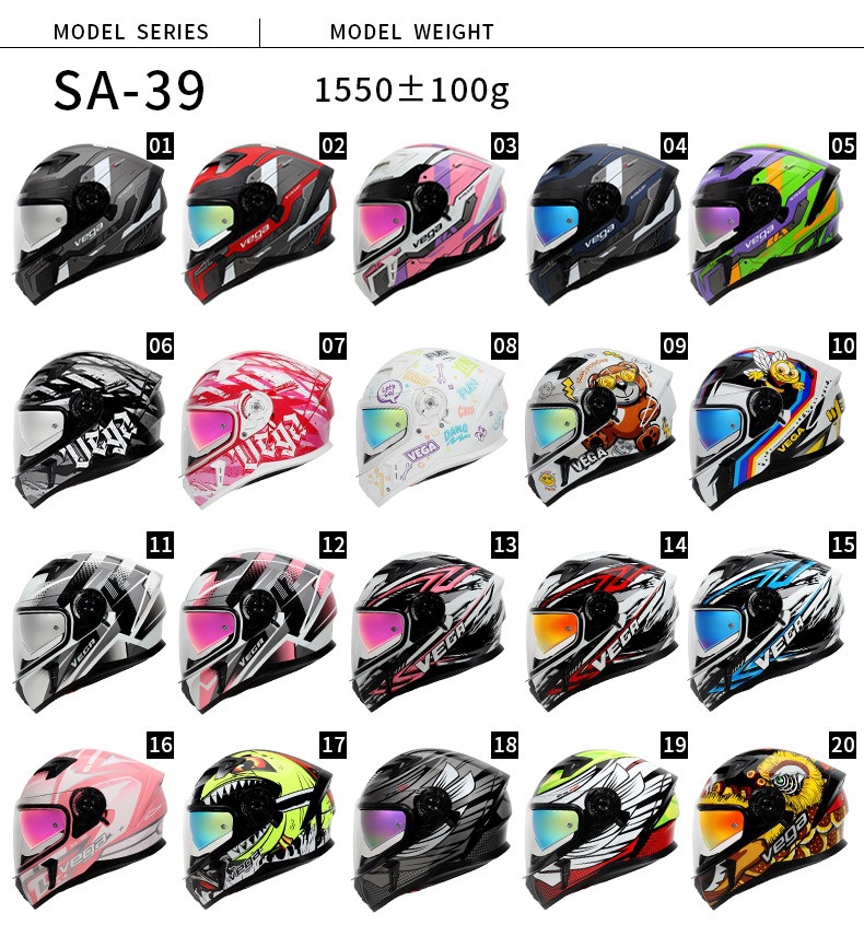 American Vega Motorcycle Helmet for Men and Women, Bluetooth Full-Face Helmet, 3C Certified, All-Season, Retro, Personalized, Anti-Fog