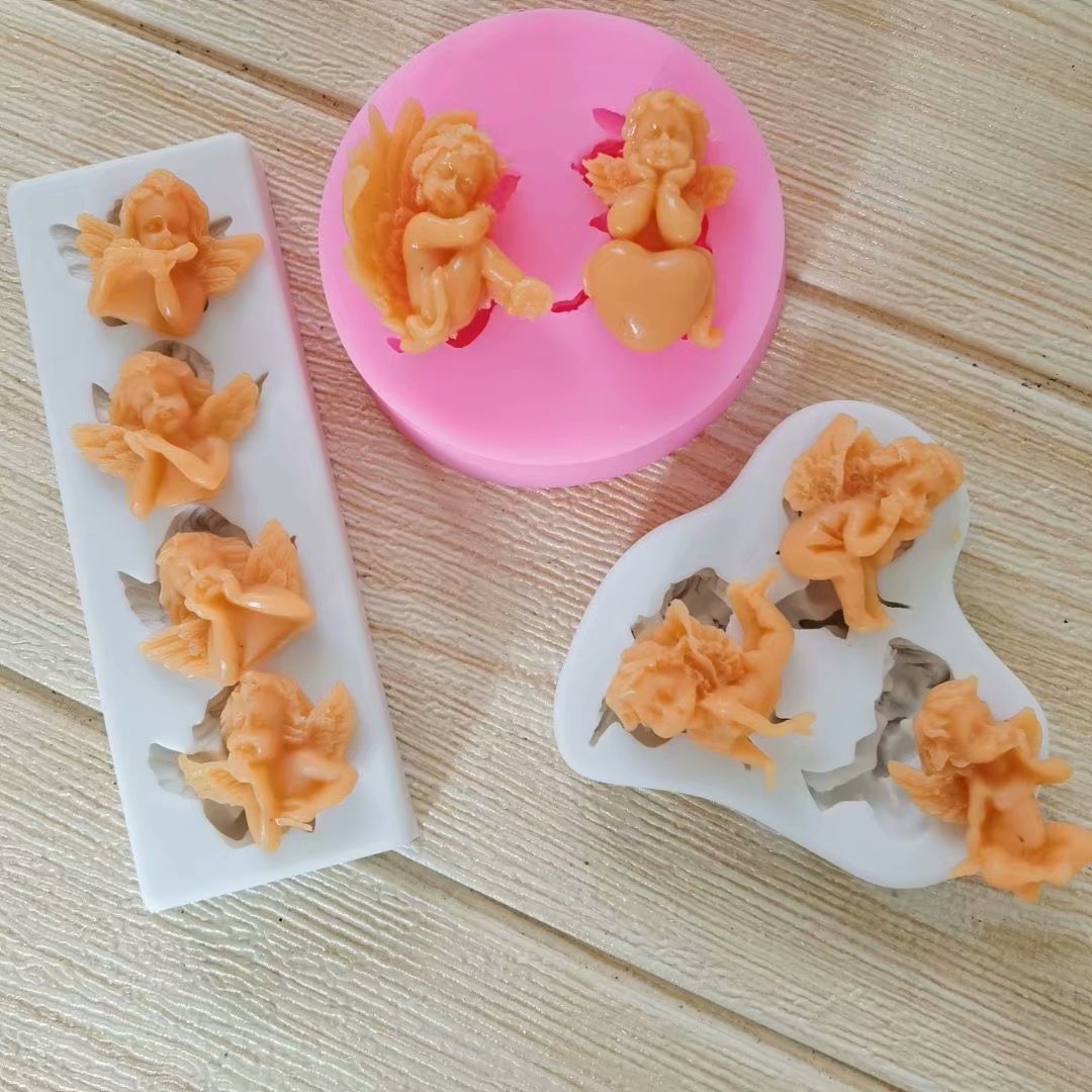 Various Shaped Little Angel Cake Decoration Molds DIY Chocolate Cookie Making Tools