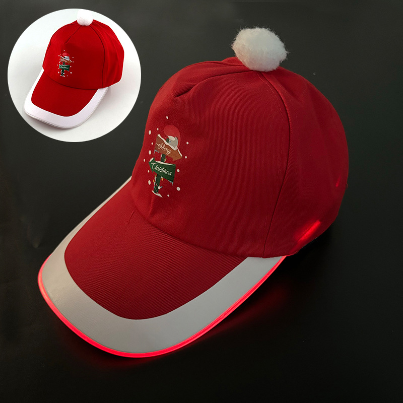 Gorra de béisbol LED para correr de noche protección solar estilo unisex gorra brillante para fiestas bares y baile callejero
