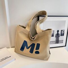 日本のかわいいカレッジスタイルのキャンバスレディースバッグ大学生の外出カジュアル多用途ショルダーバッグシンプルなクラスのチュートリアルバッグ