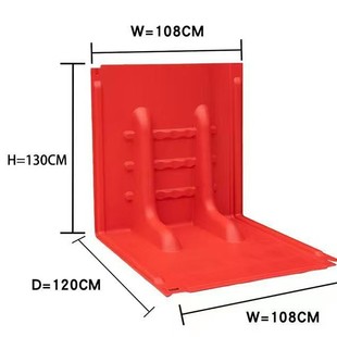 Abs Flood Barrier Underground Garage Street Flood Barrier Mobile Removable Emergency L-Shaped Flood-Proof Waterproof Board
