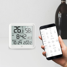 室内多功能WIFI版时钟家用温湿度计 贴墙电子闹钟 带背光温湿度计
