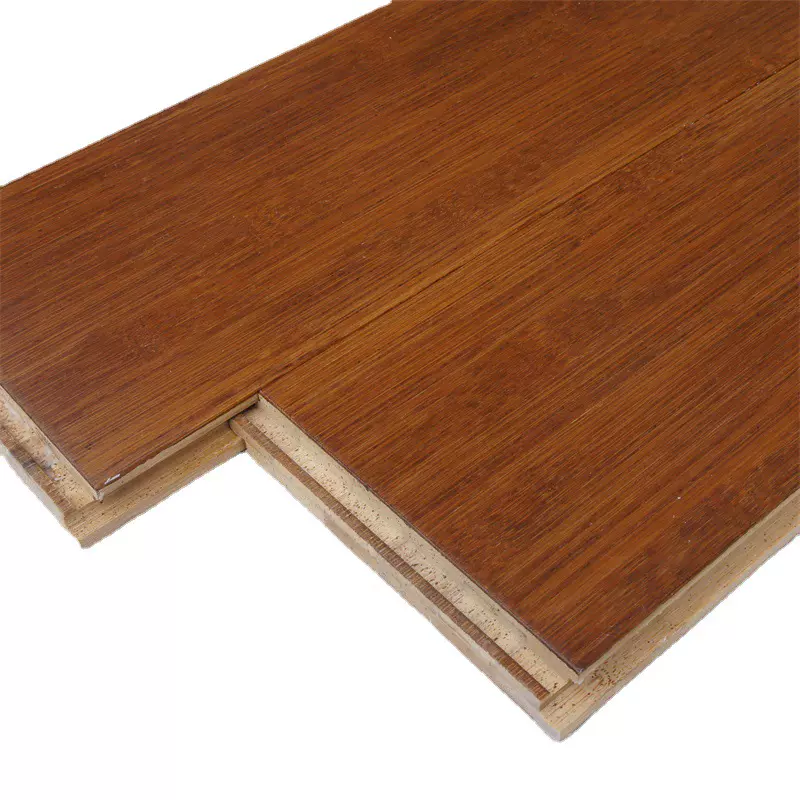 【厂家批发价】 可地暖高耐磨防水柚木色竹地板 板材加工