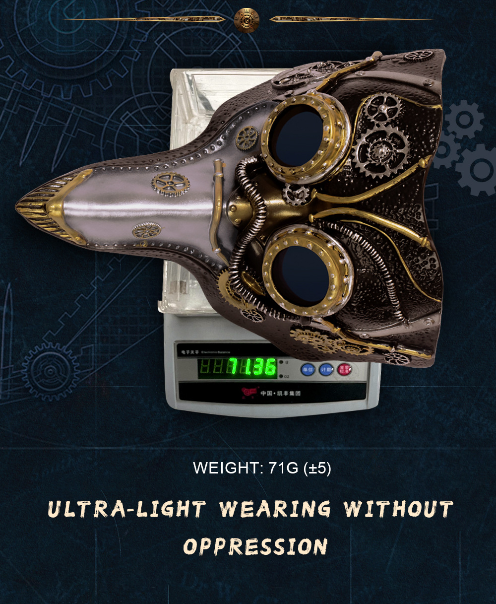 Halloween Gotische Wind Punk Snavel RP Feest Festival Feestmaskers display picture 6