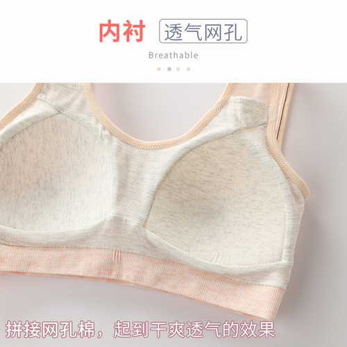 Adolescent girls underwear, junior high school students, high school students, girls, growth period, vest, teen bra