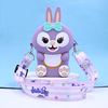 Cartoon card holder, rabbit, wallet, silica gel shoulder bag, earmuffs, anti-stress