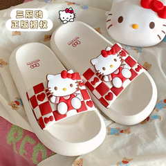 Soft-sole, Instagram-style, cute cat-shaped Edo-chan women's summer casual open-toe slippers, IP collaboration with Sanrio