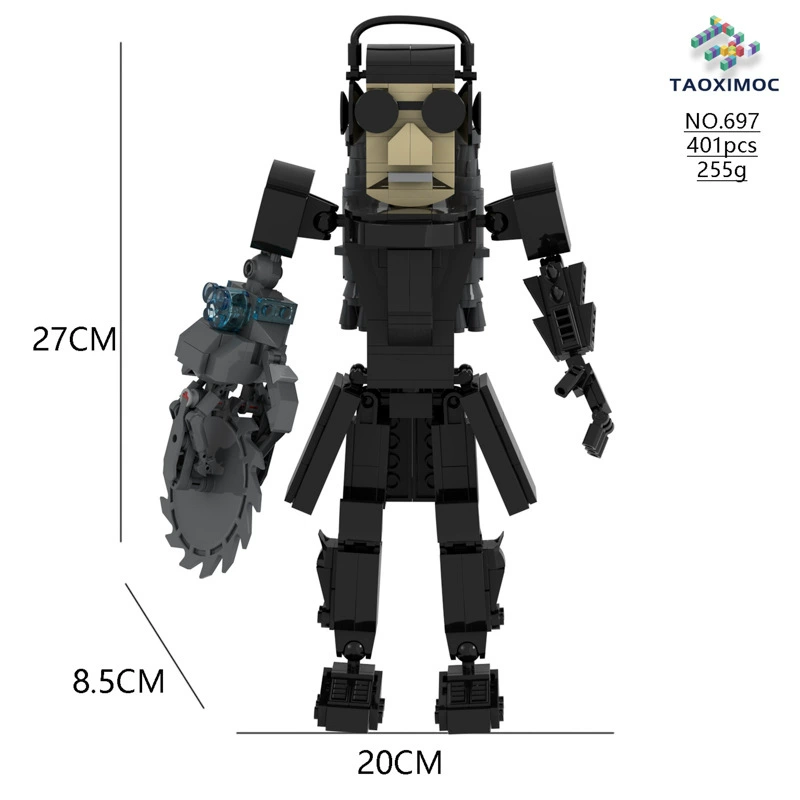 Toilet Constructor Watch: Children's Smart Toy Minifigure Kit - 504pcs, Educational Building Fun by Other
