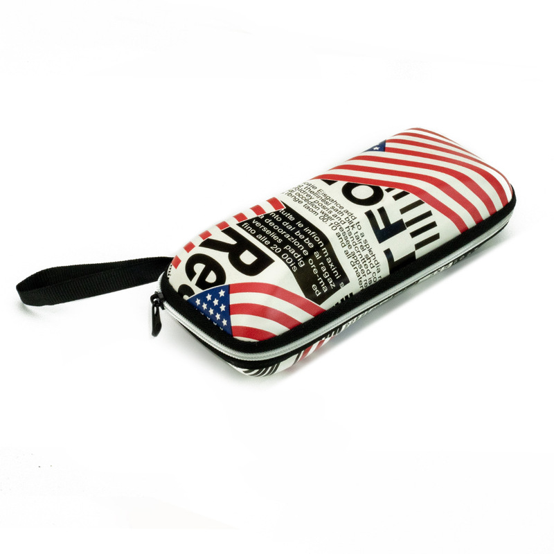 Ultra-light zipper myopia glasses box men's sunglasses box women's sunglasses box South Korea small fresh leather portable storage box