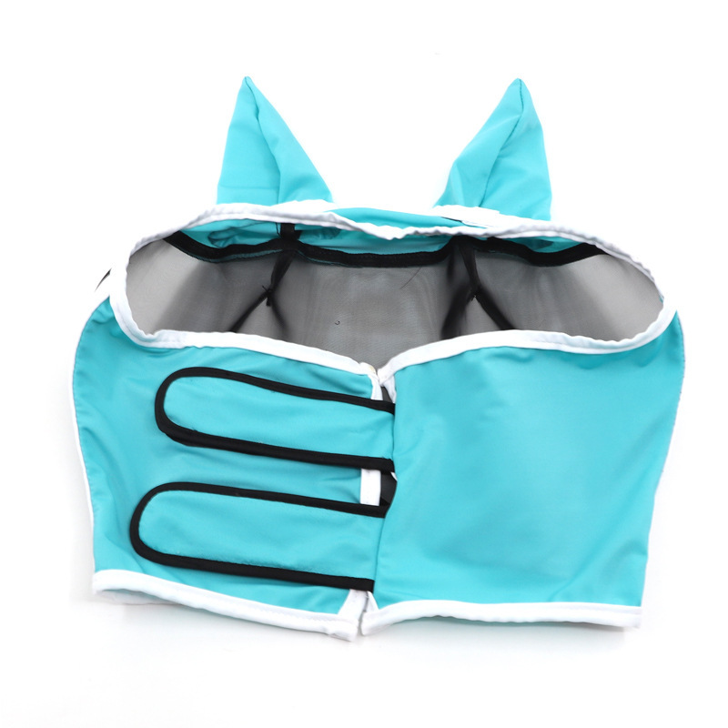 Neue atmungsaktive, abnehmbare Fliegen- und Mückenschutzmaske für Pferde – Reitsportzubehör_voghion.com