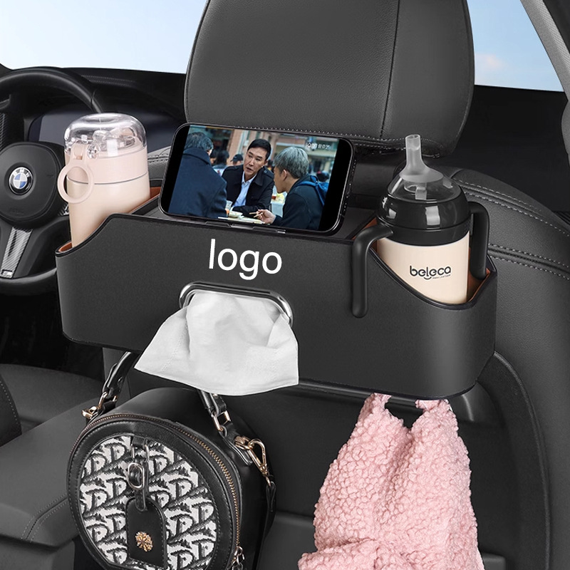 Asiento de coche trasero gancho caja de almacenamiento multifuncional caja de almacenamiento trasero asiento de sundries caja de almacenamiento caja