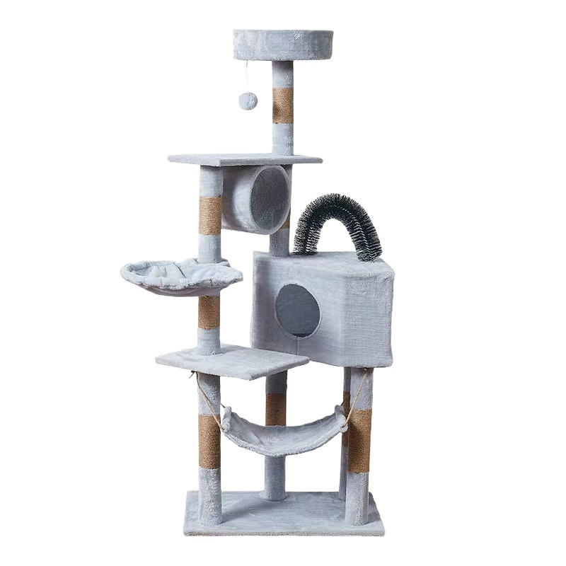 Transfronterizo especial para gatos multicapa tela de lana escalada marco de seda agarra post gato nido hamaca gato gran escalada marco personalizado mayorista