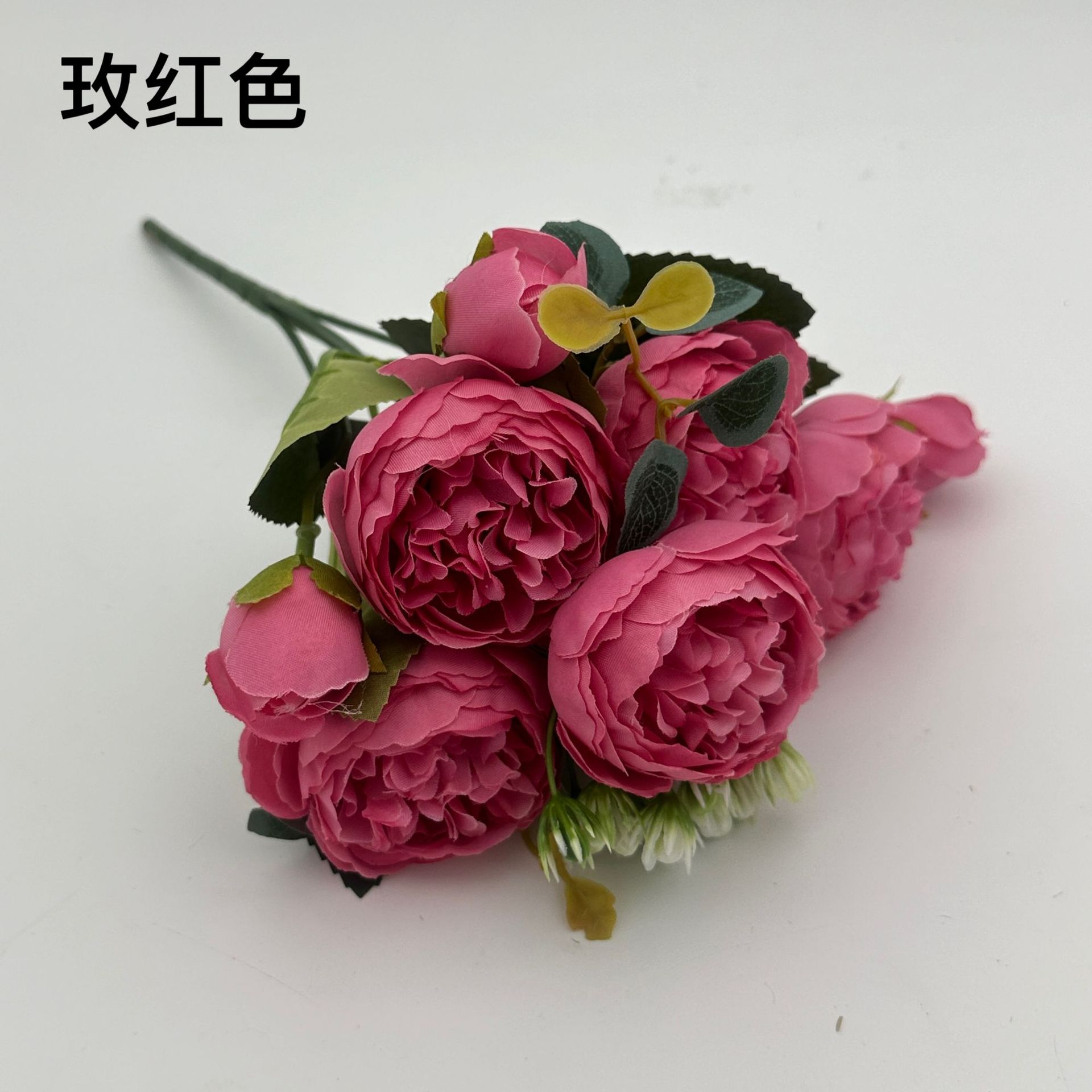 로즈 레드 [큰 꽃 6cm - 작은 꽃 봉오리 2점 5cm - 1 묶음 [상하이 5A 미세 먼지 없는 품질]