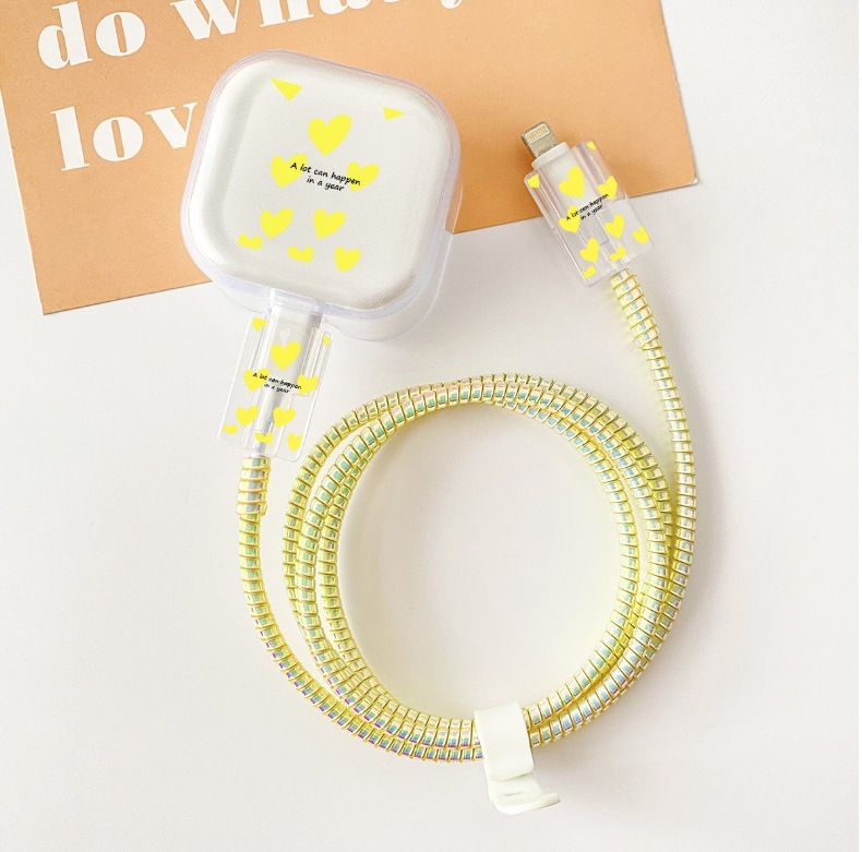 옐로우 잉글리시 러브 [5종세트-큰머리1-작은머리2-보호로프1-스트랩1]