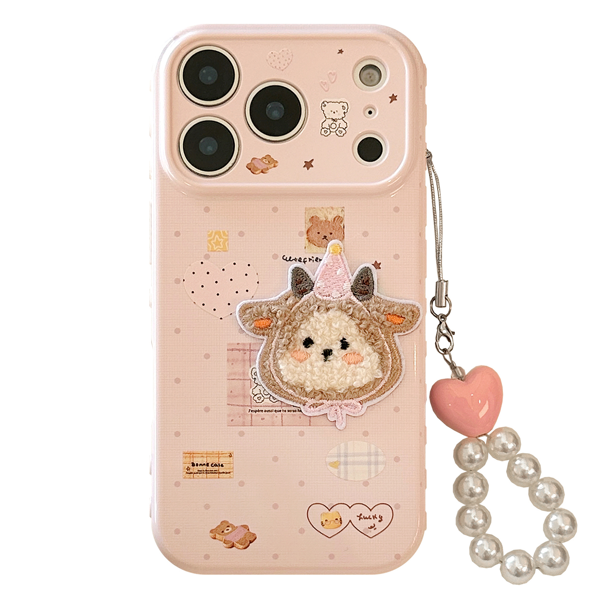 Pegatinas rosa para iPhone 17 Promax Teléfono móvil Apple 16 Aplicable 15 Cordillera 13 Colgante 14 Cartoon image 6