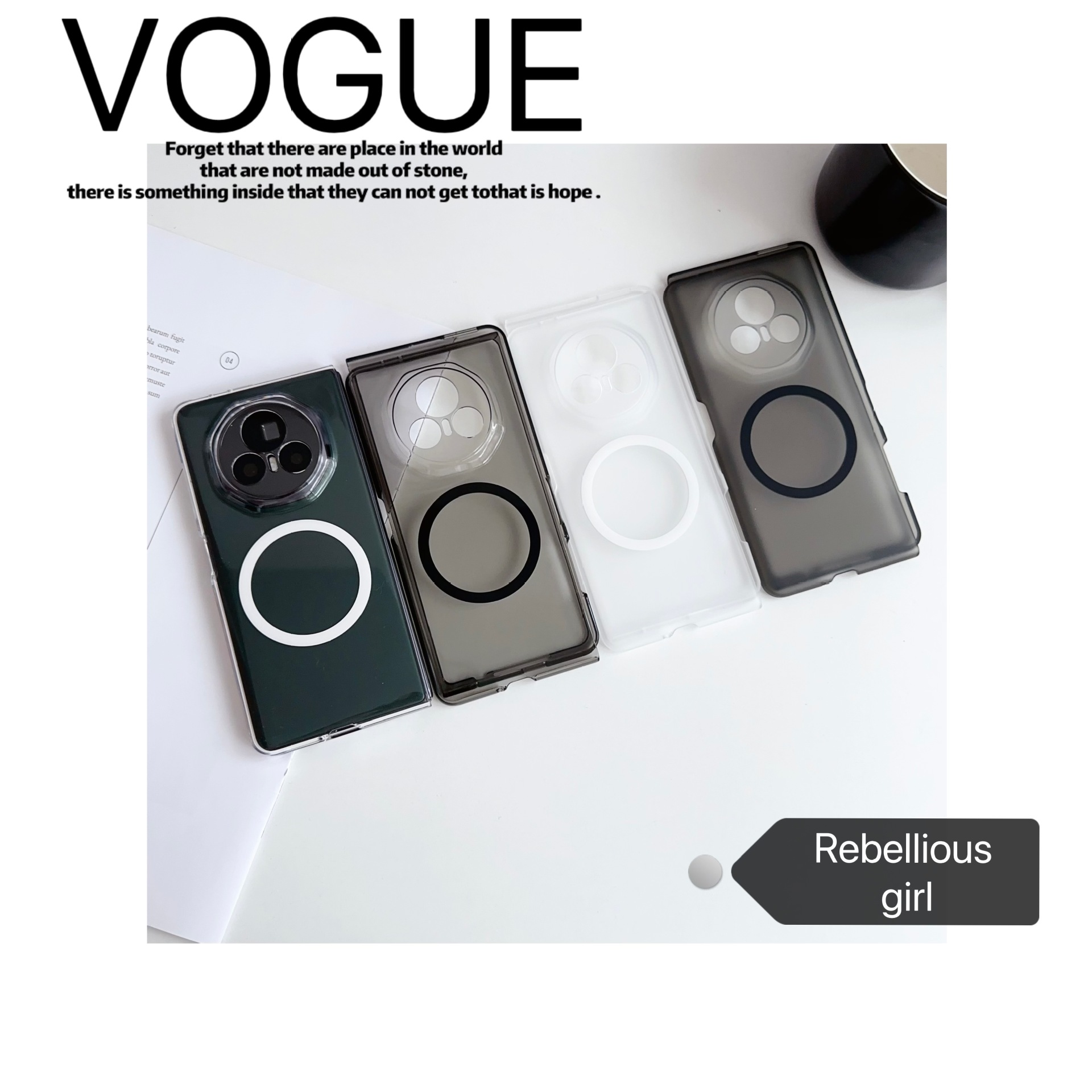 Funda magnética para teléfono plegable Honor Magic V5, con tacto de piel, carga inalámbrica, cobertura total y protección anticaídas. image 1