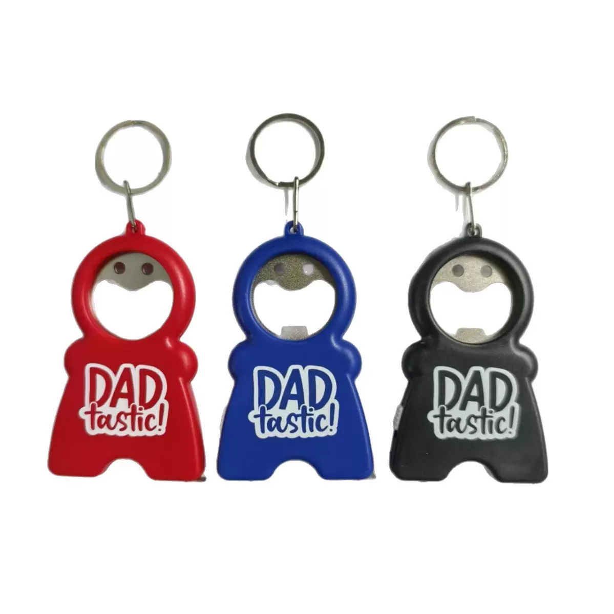 钥匙扣开瓶器带灯带卷尺 可印logo 1米钢卷尺 礼品类卷尺