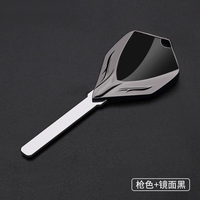 Motorcycle Key blank suitable for - gunmetal-mirror-black-cf-450nk