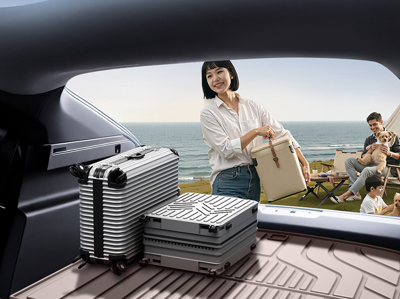 Suitable for the new AITO M9 trunk mat TPE26 model, five or six-seater Huawei car interior modification decorative accessories floor mat