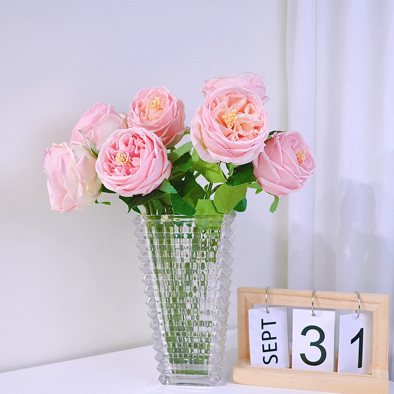 Feel moisturizing artificial flower Austin rose home decoration photography beauty INS style wedding flower wholesale