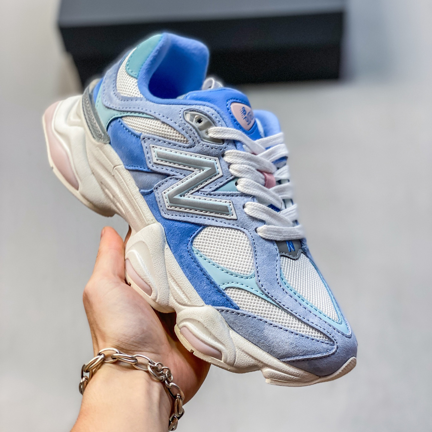 Pure original NB9060 retrógrado zapatos de zapatos de papá cómodos de amortiguación universal para hombres y mujeres zapatos deportivos de viaje y ocio