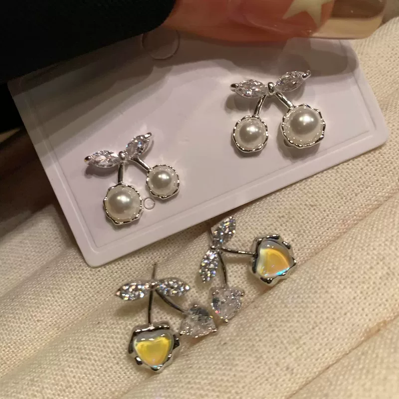 Серебристая игла, серьги, образец серебра 925, стиль легкой роскоши, западный стиль