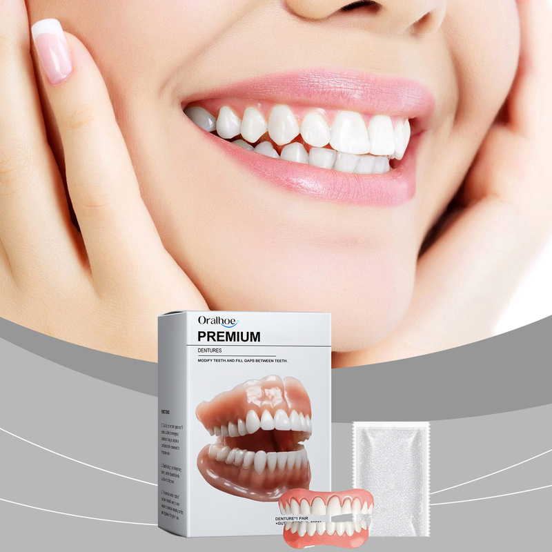 Oralhoe Teeth Whitening Denture Braces for a Natural Smile, Comfortable Material for a Confident Smile Oralhoe Teeth Whitening Denture Braces for a Natural Smile, Comfortable Material for a Confident Smile