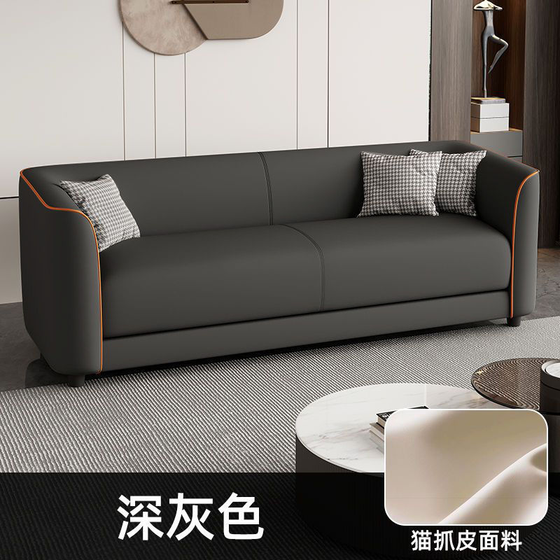 Piel de garra de gato simple y ligera casa pequeña sala de estar apartamento de alquiler barbería doble triple sofá conveniente