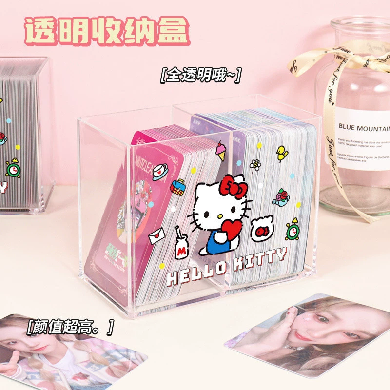 Hello Kitty, коробка для хранения на столе для учеников начальной школы, карточки, держатель карточек, держатель для ручек