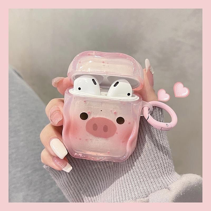 Ins Cartoon Pink Inkjet Piggy para AirPods 4 Apple auriculares AirPods Pro3 cubierta image 3
