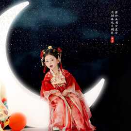 汉服女童国风连衣裙2026冬季新款刺绣红色襦裙唐装儿童国潮公主裙