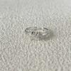 Tide, adjustable ring, simple and elegant design, 2024 years, on index finger, Japanese and Korean