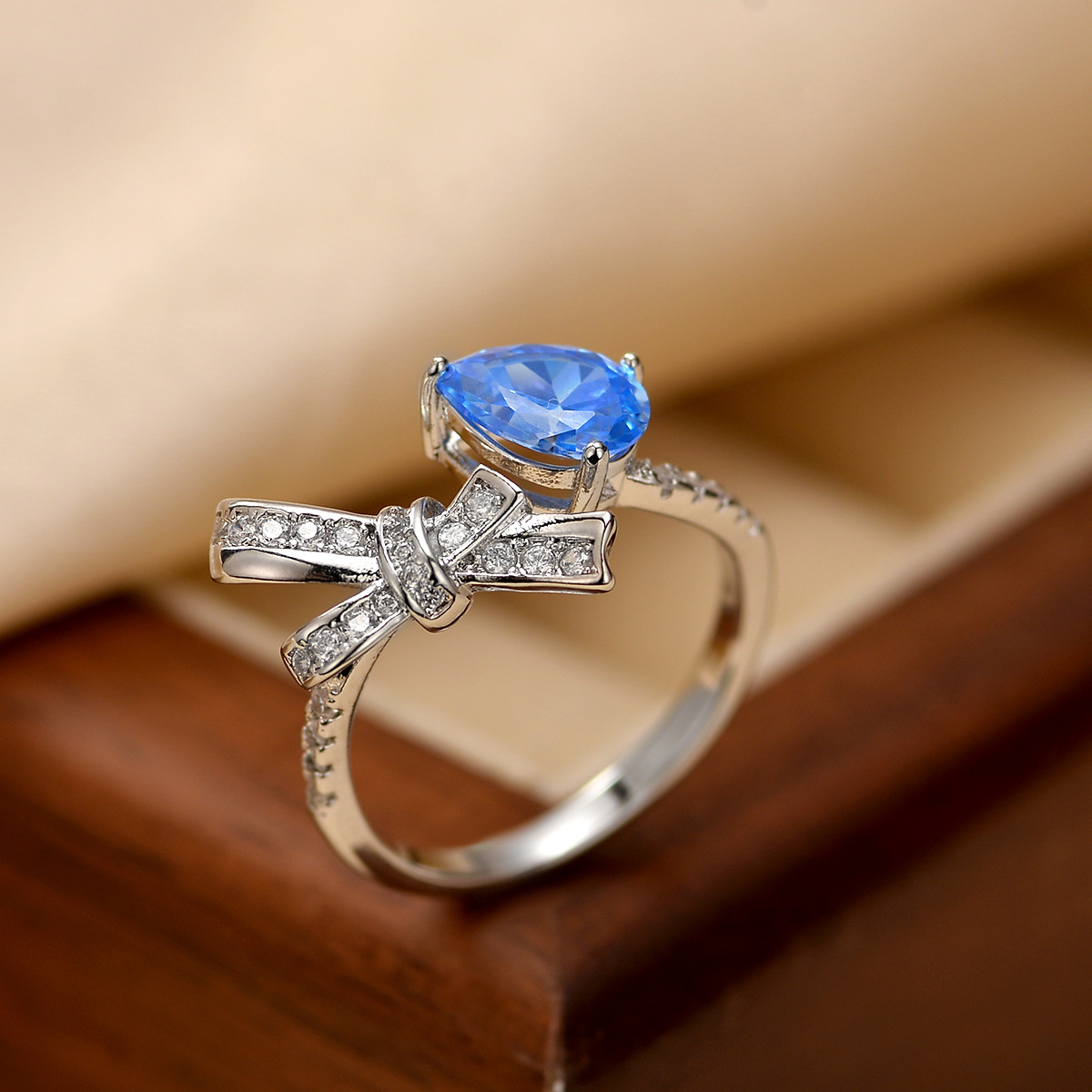 New Model Full-diamond Bowknot With Colorful Gemstones And Zirconia, Sweet, Niche, Light Luxury, High-end, Personalized_voghion.com