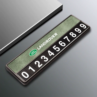 Suitable for Land Rover Discovery Nömrəli dayanma kartı - land-rover-d-model-parking-plate-green-comes-with-5-sets-of-number-plates