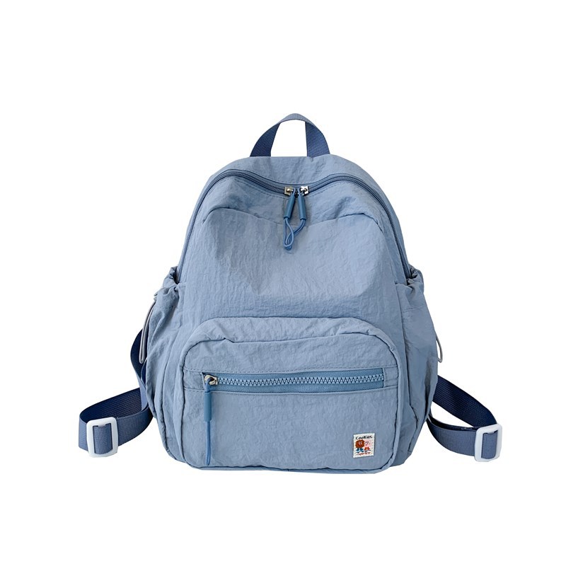 Mochila coreana de color macaron para niños y niñas, mochila de ocio, mochila de estudiantes ligera, mochila simple para niños de color sólido