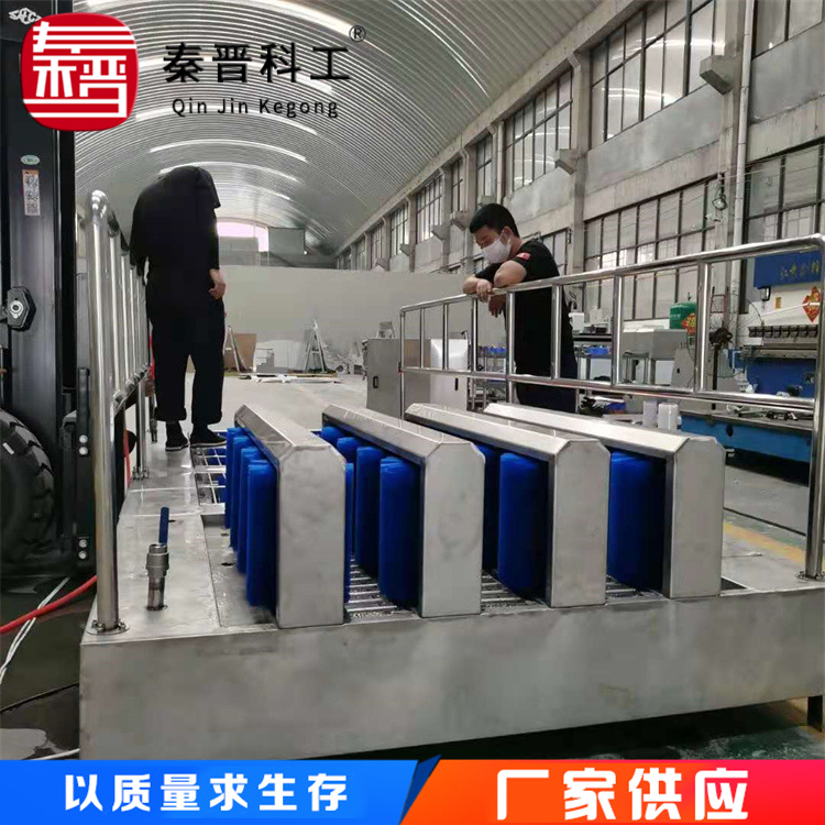矿用全自动洗靴机单通道擦靴机 无动力单通道双通道矿用洗靴机