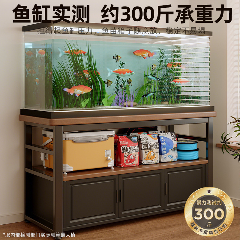 Estante de estanque de pescado piso integrado contra la pared sala de estar dormitorio armario de almacenamiento mesa larga base de cuervo