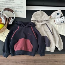 【棉卫衣】儿童连帽卫衣春秋新款男童韩版字母长袖中小童潮流