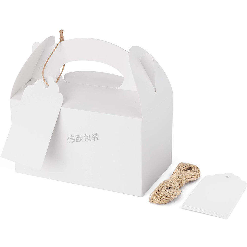 白卡牛皮包装纸盒 切块蛋糕 手提西点盒慕斯 蛋糕盒外卖打包盒