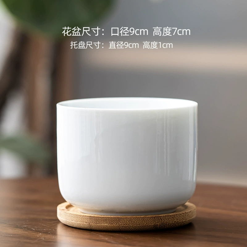 Продукты на экспорт трансграничных для Европы и США простой сплошной цвет керамический мясистый горшок