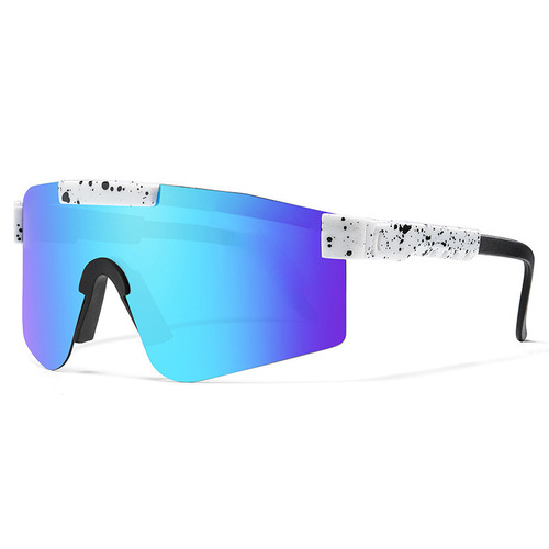 Overseas EU/US Cross-border Sun Glasses Windproof Coated with Real Film Cycling Outdoor Sports Goggles Wholesale PC Non-Polarized