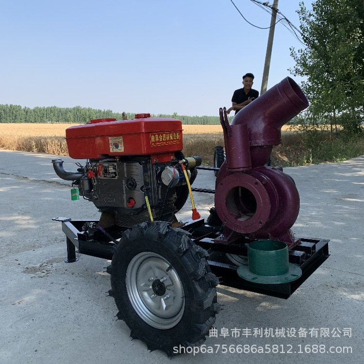 6寸8寸10寸大流量浇地水泵 抗旱浇地高压泵带喷枪微喷滴灌