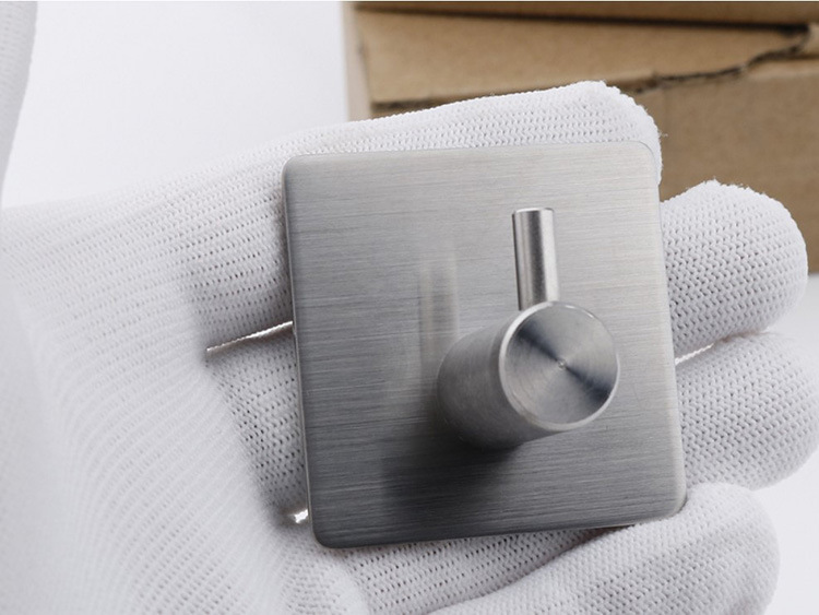 Transfronterizo 304 sostenedor de tejido de acero inoxidable traje de baño libre de perforación de hardware colgante toalla rack traje negro sola varilla