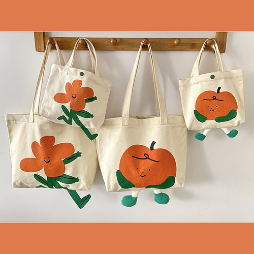 Yeyu/ New Flower Villain Canvas Bag Women's Large Capacity Shoulder Bag Handbag Student School Bag