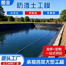 防渗膜加厚填埋场衬垫土工膜蓄水沼气池国标hdpe黑色土工膜