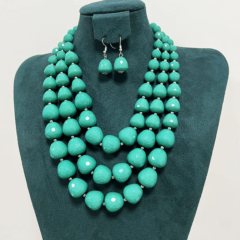 170g Weight Earrings, Necklace Classification 1 Set Quantity Holiday Occasion Acrylic Material Solid Color Pattern Unisex Gender Irregular Design Exaggerated Style Exaggerated Solid Color Arylic Irregular Unisex Earrings Necklace 29