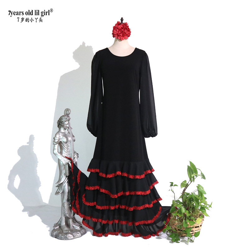Original Brand Flamenco Spanish Dance Dress Performance Costume Dance Skirt Gm05