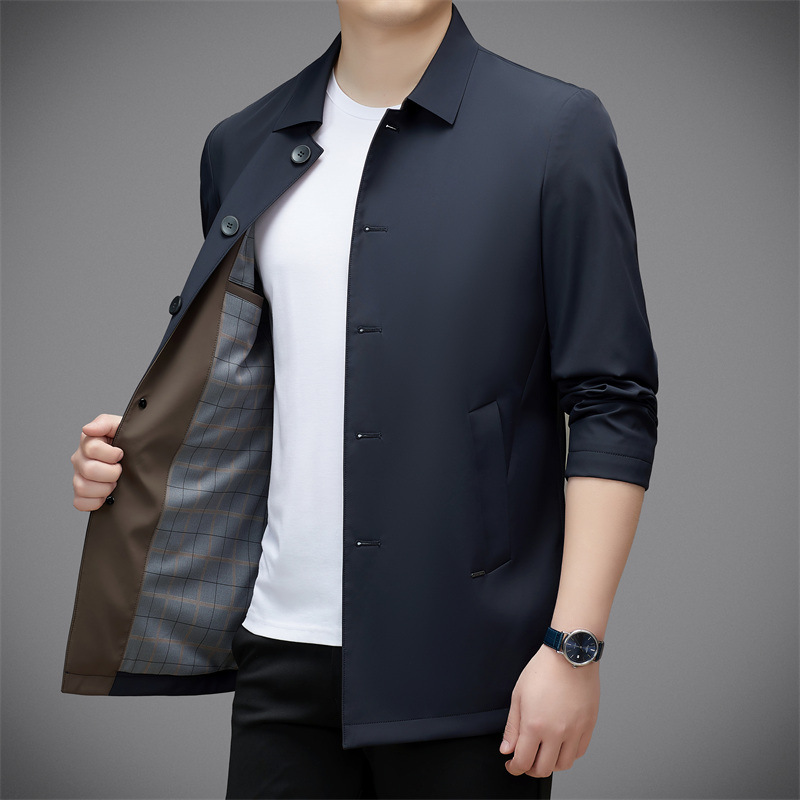 Autumn long jacket for boys for leisure